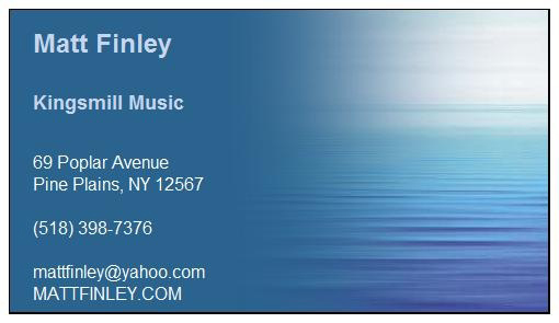 click on my business card to send me an e-mail